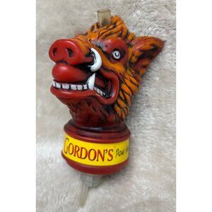 Gordons British Gin Pour The Boar! Liquor Bottle Pourer Stopper Cocktail Barware